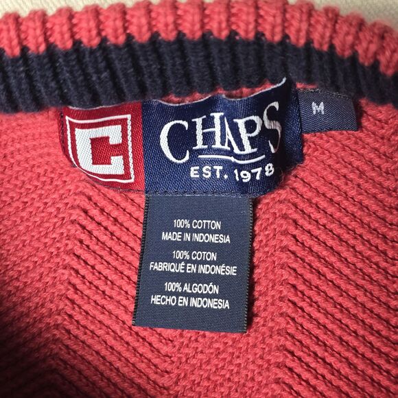 Vintage Polo Ralph Lauren Sweater Mens MediumRed Heavyweight Pullover Tight Knit - Picture 3 of 16